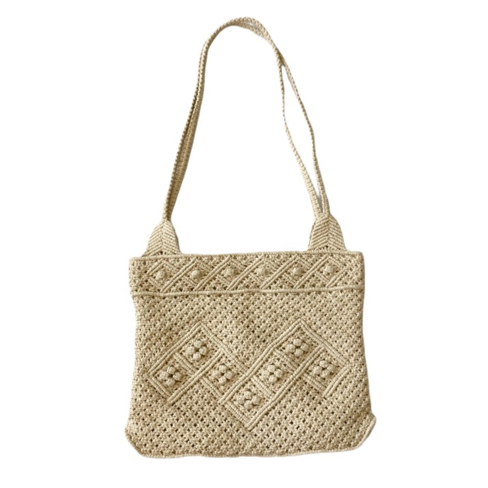 Vintage Boho Macrame  Bag